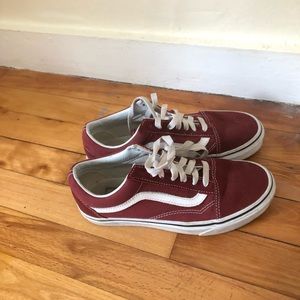Old Skool Vans Maroon Women’s Size 7.0